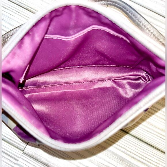 Coach Metallic Silver and Purple Shoulder Bag - Picture 11 of 13